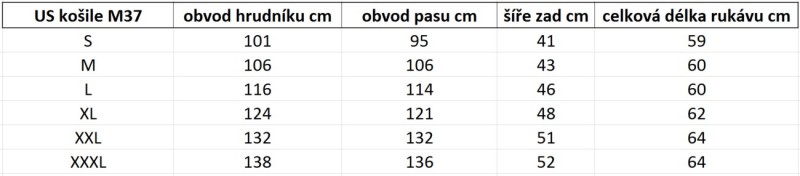 košile M37