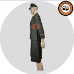 US dámské WAC sako důstojník- čokoláda