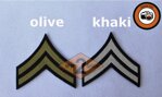 US hodnost Corporal filc- oliv, khaki