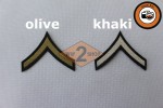 US hodnost Private 1st Class filc- oliv, khaki 