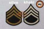 US hodnost Staff Sergeant filc- oliv, khaki 