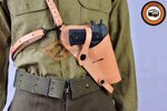 US kožené podpažní pouzdro M7 na Colt 1911- světlé