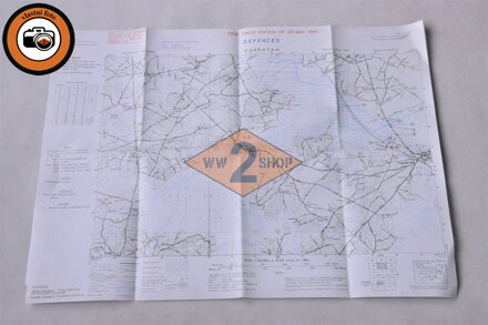 US mapa obrany- Defences Map, Carentan