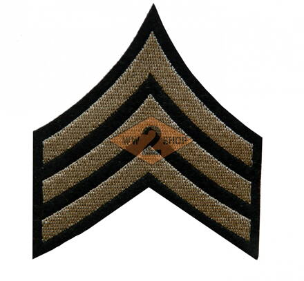 US hodnost Sergeant filc- oliv, khaki 