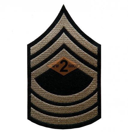 US hodnost Master Sergeant filc- oliv, khaki